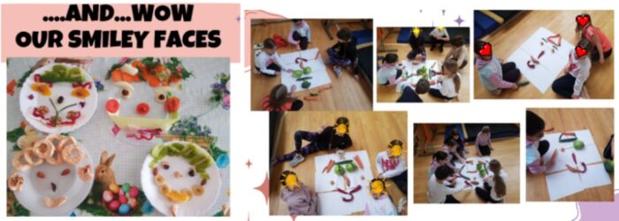 Imagine nr. 3 - „Fețe zâmbitoare” realizate din fructe și legume